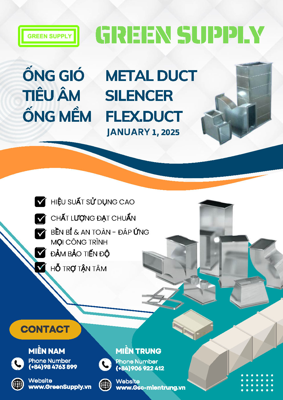 01A. ỐNG GIÓ & PHỤ KIỆN GSC 2025