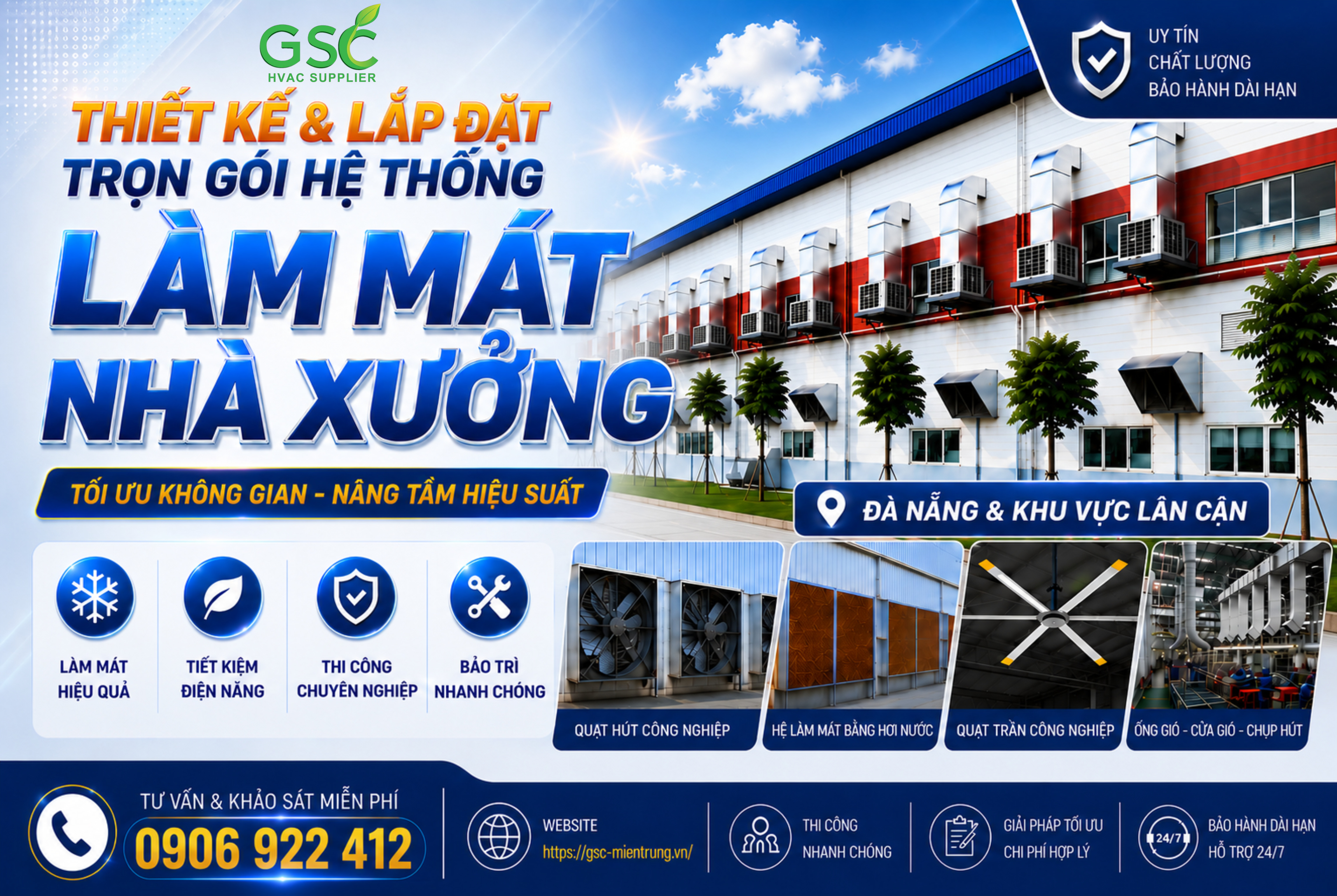 Giải Pháp Thiết Kế & Lắp Đặt Hệ Thống Làm Mát Nhà Xưởng Tại Đà Nẵng