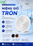 NÂNG TẦM KHÔNG GIAN KIẾN TRÚC VỚI MIỆNG GIÓ TRÒN KHUẾCH TÁN 360° GSC